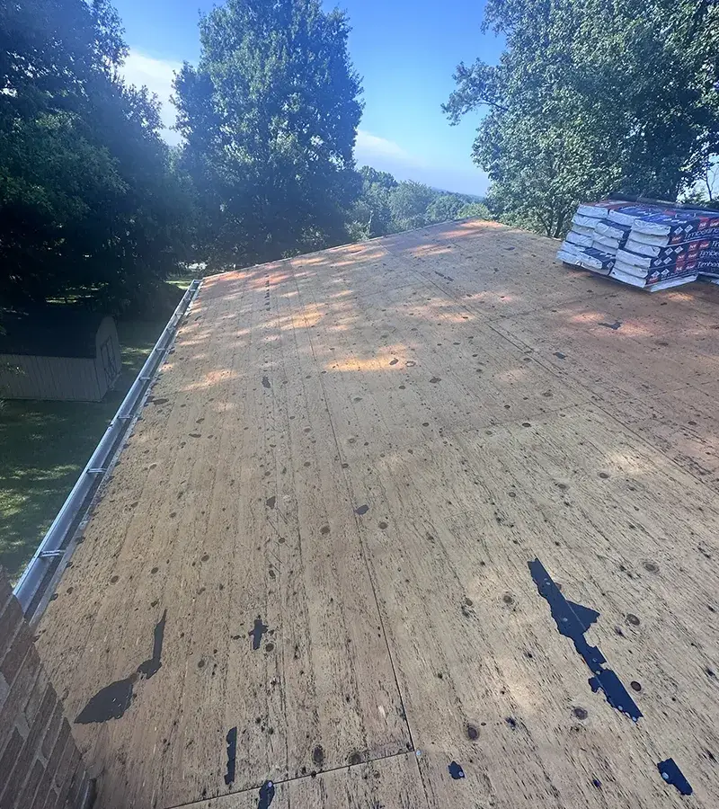 Copper colored metal roof in Gaithersburg, MD.