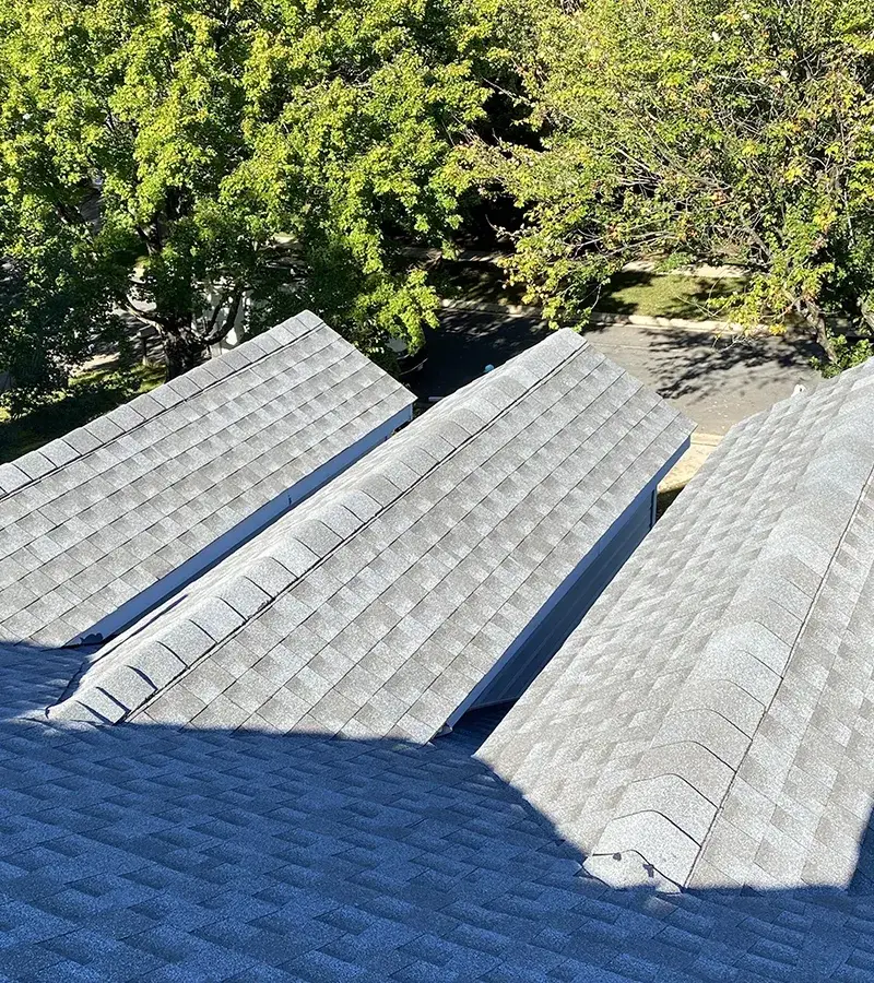 Brown metal standing seam roof installed in Millersville, MD.
