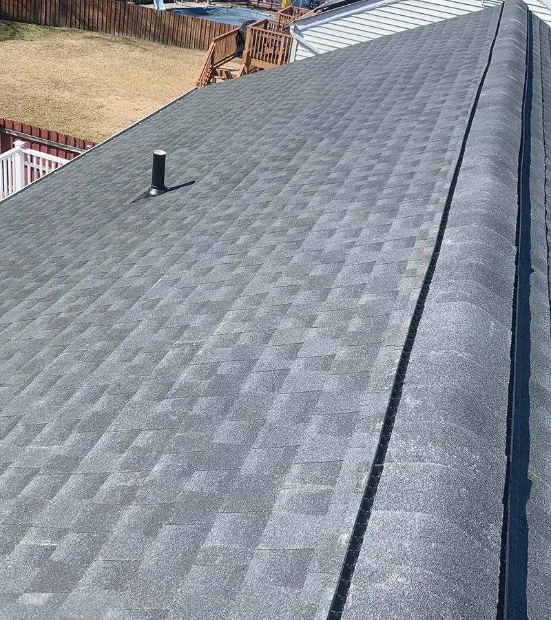 Copper colored metal roof in Gaithersburg, MD.