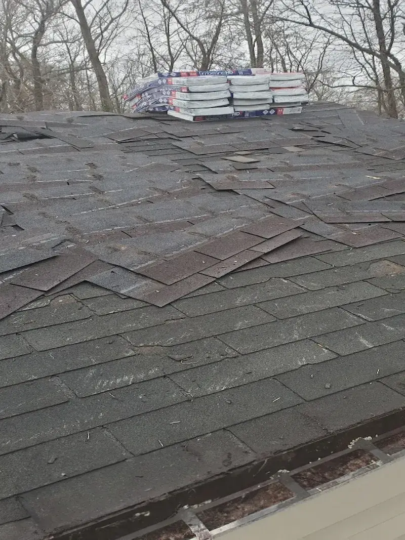 Copper colored metal roof in Gaithersburg, MD.