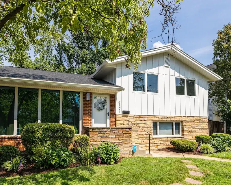 Copper colored metal roof in Gaithersburg, MD.