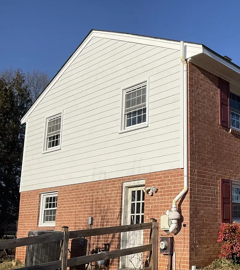 Copper colored metal roof in Gaithersburg, MD.