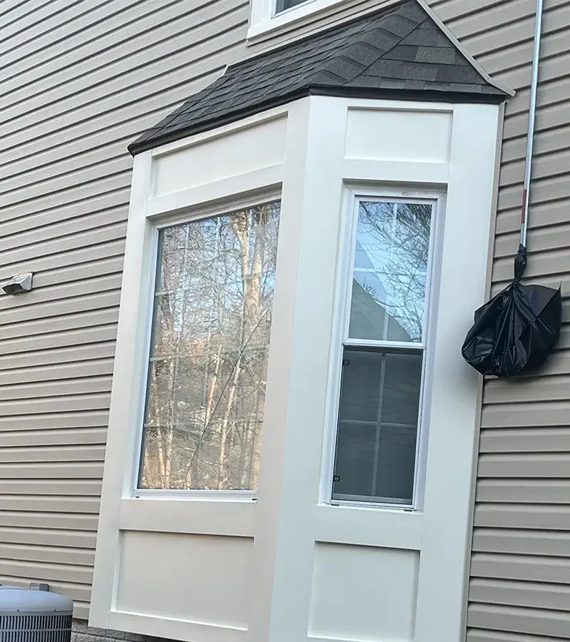 Copper colored metal roof in Gaithersburg, MD.