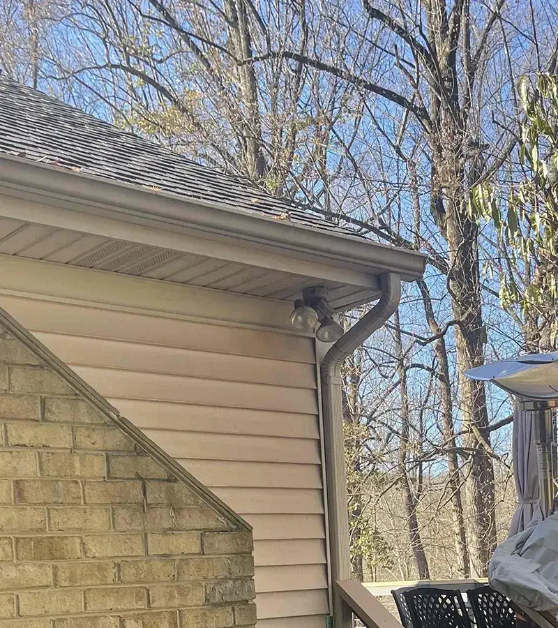 Copper colored metal roof in Gaithersburg, MD.