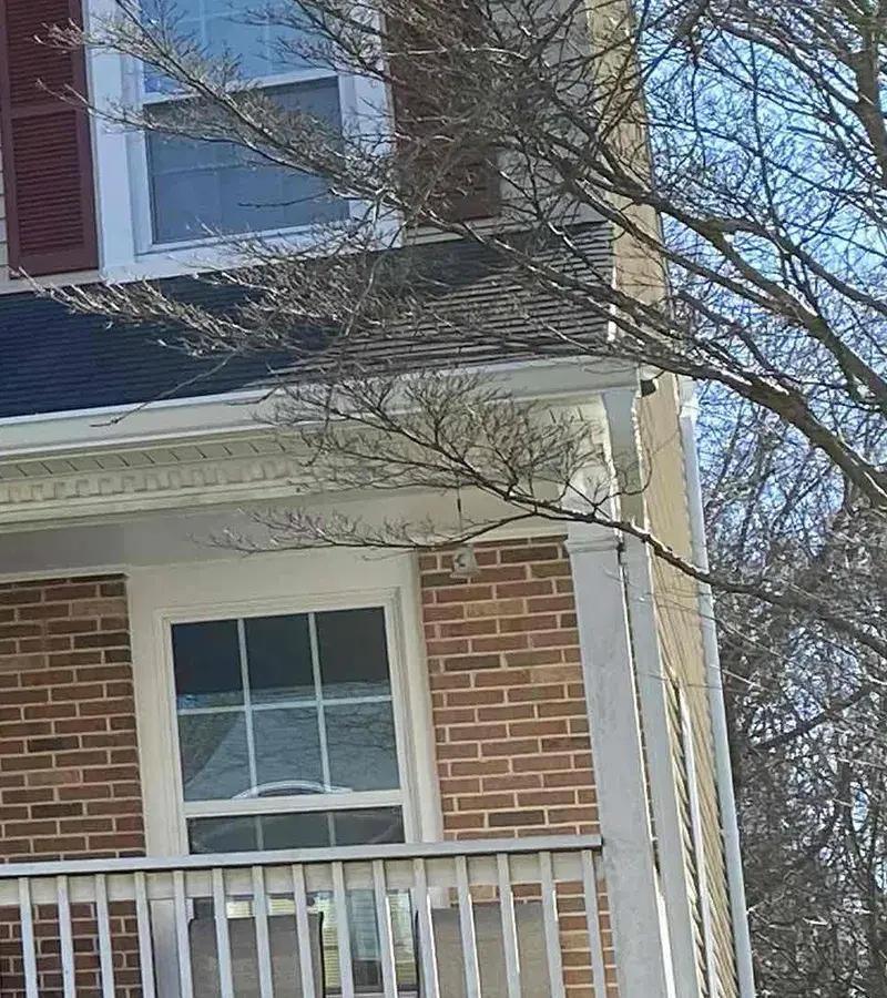 Copper colored metal roof in Gaithersburg, MD.