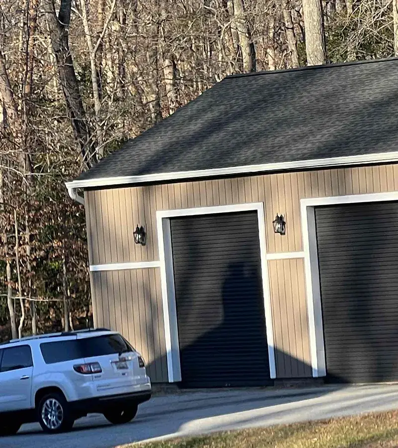 Copper colored metal roof in Gaithersburg, MD.