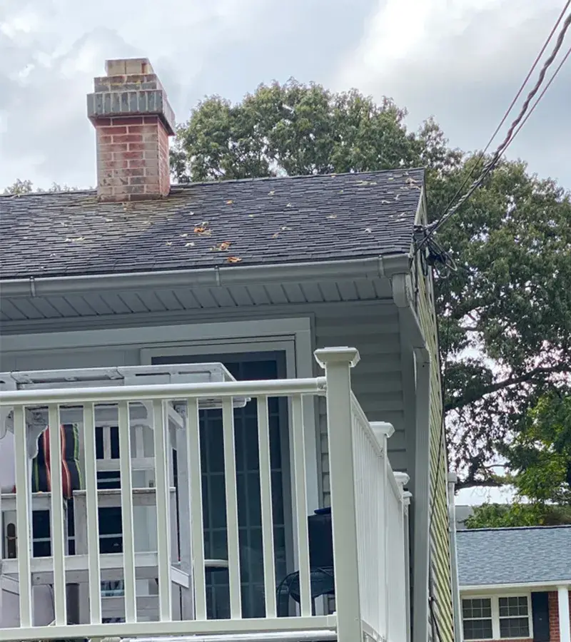 Copper colored metal roof in Gaithersburg, MD.