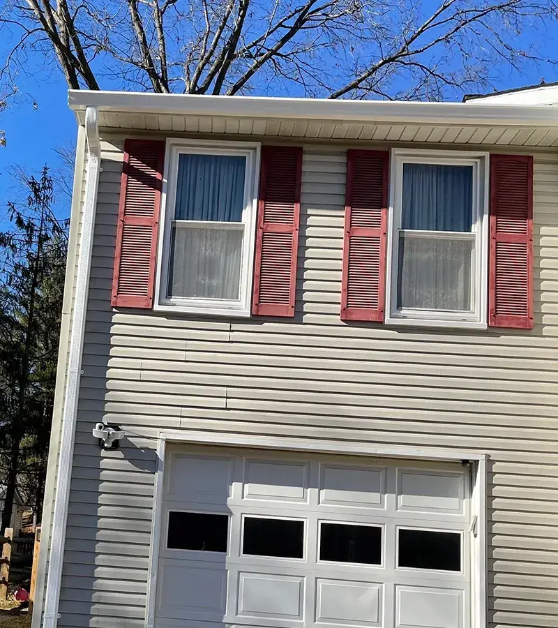 Copper colored metal roof in Gaithersburg, MD.