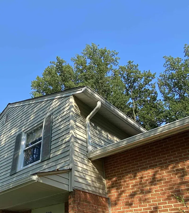 Copper colored metal roof in Gaithersburg, MD.