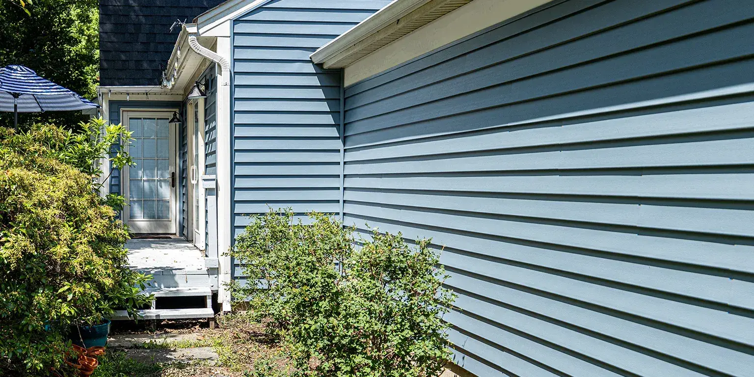 blue lap siding