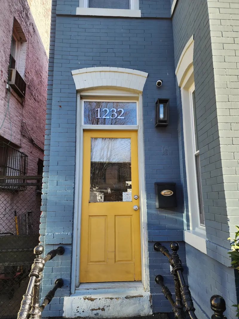 Photo of Old Wooden Door Before New Door installation Capitol Hill Washington DC