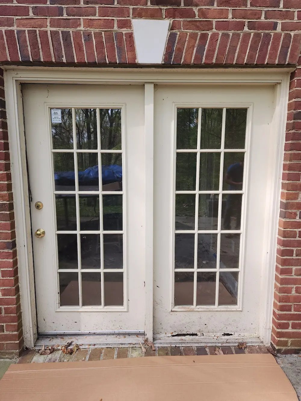 Rotting Builder Grade Old Patio Door Rockville MD