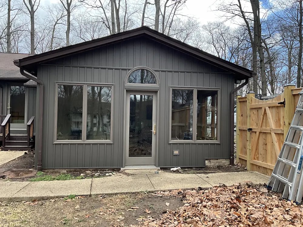 board and batten black siding