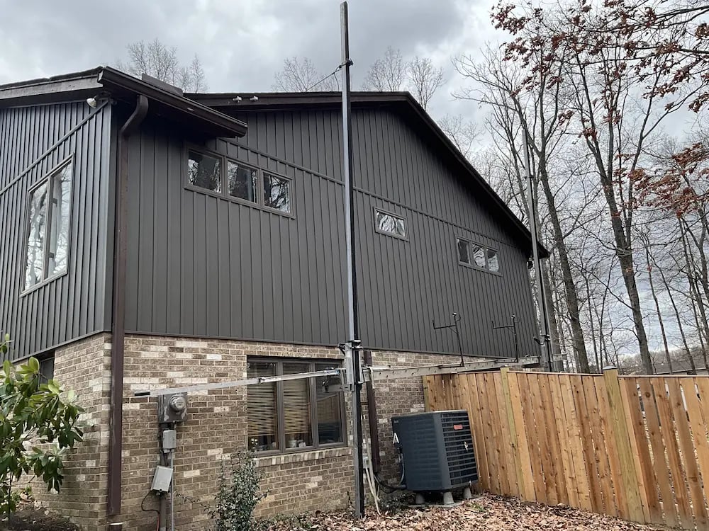 after photo of vertical board and batten siding installation in frederick md